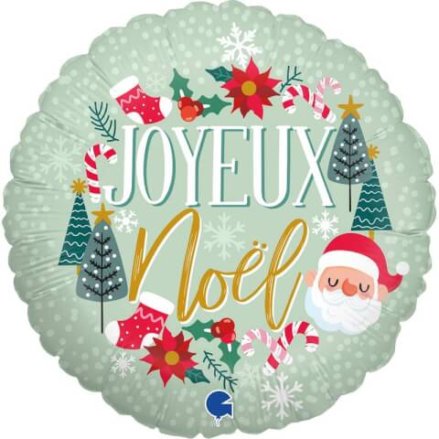 Image Ballon "Joyeux Noël" – Une Surprise Festive à Offrir