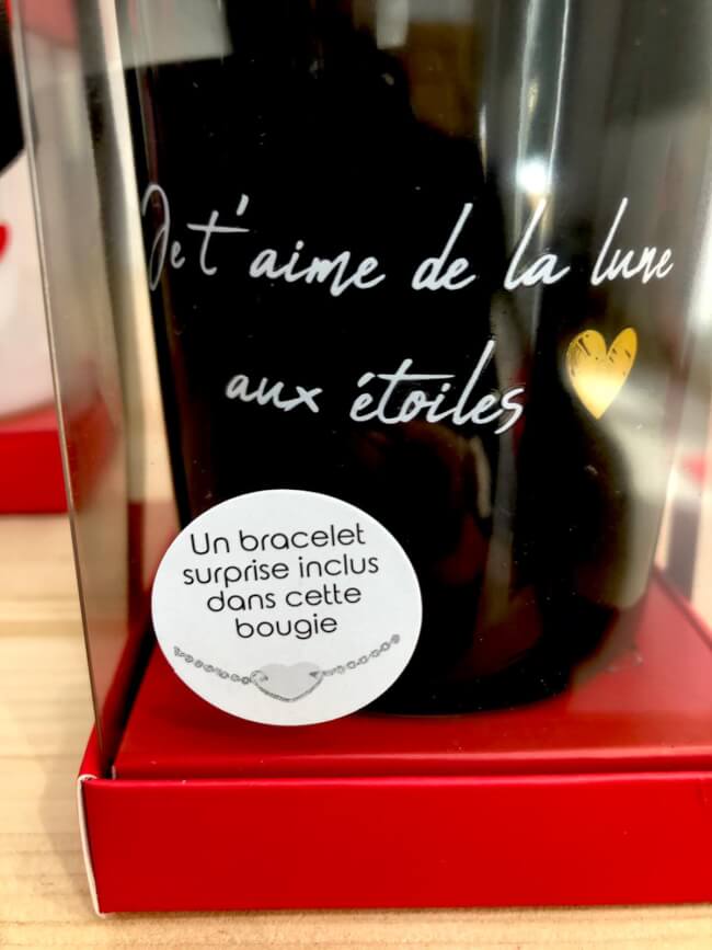 Image 2 Bougie "Je t'aime de la lune aux étoiles"Bracelet surprise