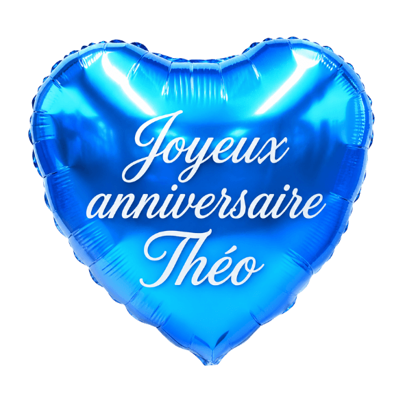 Image 2 Bouquet de Ballons Anniversaire – Bleu et Or à personnaliser