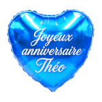 Vignette 3 Bouquet de Ballons Anniversaire – Bleu et Or à personnaliser