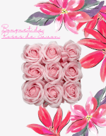 Vignette 3 Bouquet de Big Roses De Savon,accompagné d un ballon coeur rose