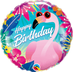 Vignette 3 Ballon Happy Flamingo