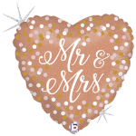 Vignette 3 Bouquet de ballons "Mr & Mrs" 