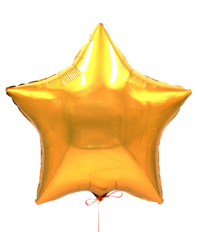 Image 2 Gold Star Balloon
