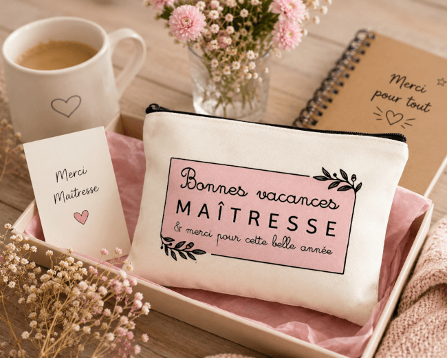 Image 2 Pochette « Bonnes Vacances Maîtresse » – Cadeau de Fin d’Année