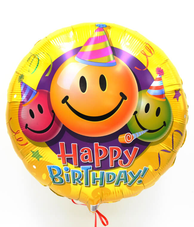 Image 2 Smiley Birthday Balloon