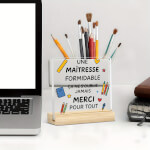 Vignette 3 Plaque Décorative « Une Maîtresse Formidable » – 10 x 10 cm
