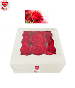 Vignette 3 Coffret de 12 Big Roses Rouges De Savon