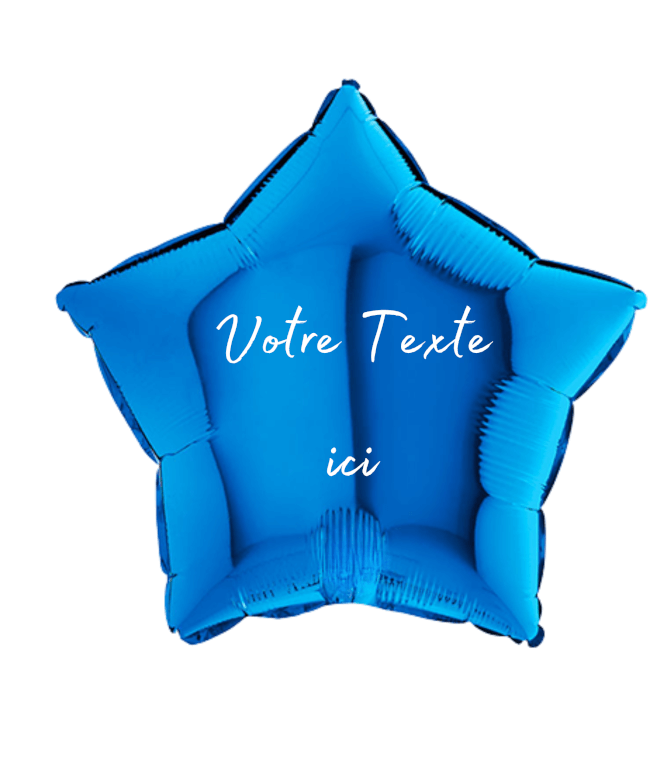Image 2 Ballon Étoile Bleue – Un Cadeau Personnalisé pour une Surprise Inoubliable