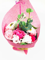 Vignette 3 Bouquet de Ballons 3 coeurs I love You+Bouquet de roses de Savon. By Livrer un ballon